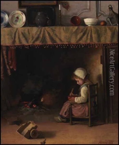 Le Dejeuner Pour Marie Oil Painting - Mildred A.M Peel