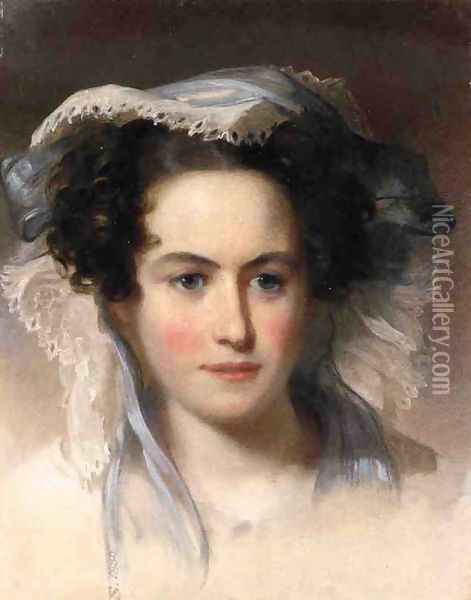 Portrait of Mrs. C. Ford Oil Painting - Thomas Sully