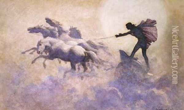 Chariot of the Sun Oil Painting - John Charles Dollman