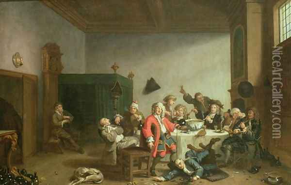 A Merry Party Oil Painting - Jan Jozef, the Younger Horemans