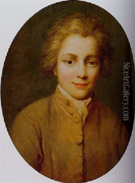 Portrait Of A Young Boy Oil Painting - Nicolas Bernard Lepicie