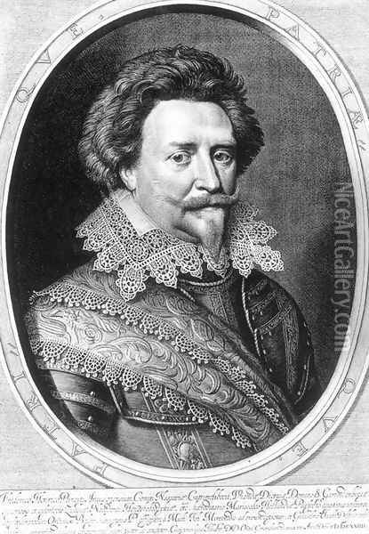 Portrait of Frederick Hendrick 1624 Oil Painting - Willem Jacobsz Delff
