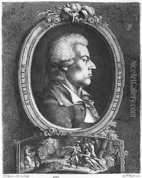 Friedrich Schiller 1759-1805 Oil Painting - Friedrich Kirschner
