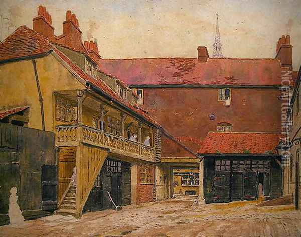 The White Horse Inn Oil Painting - George Price Boyce