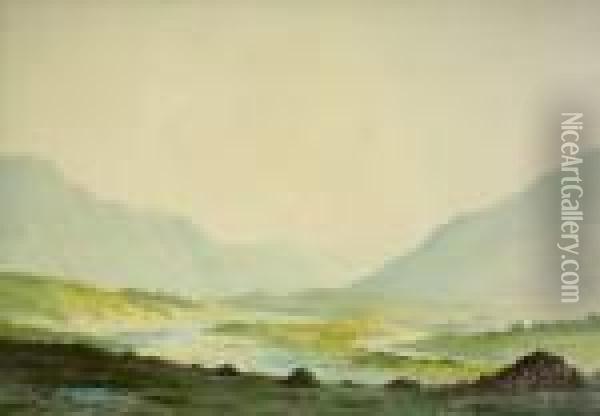 The Barnsmore Gap, Co. Donegal Oil Painting - Douglas Alexander