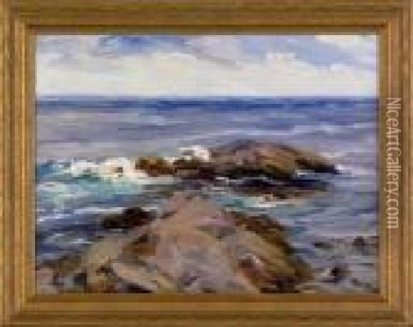 Coastal Scene Oil Painting - Mary Cable Butler