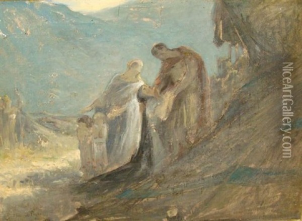 Benediction Oil Painting - Henri-Louis Foreau