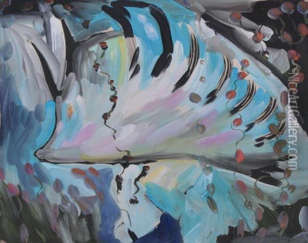Solo Fish Oil Painting - Merton Clivette