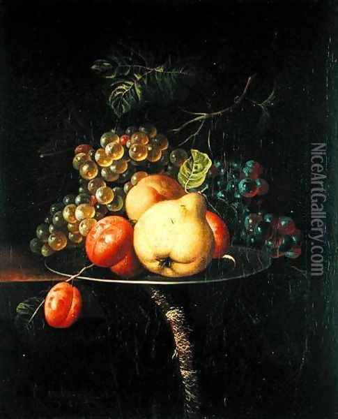 Fruit Still Life Oil Painting - Ernst Stuven