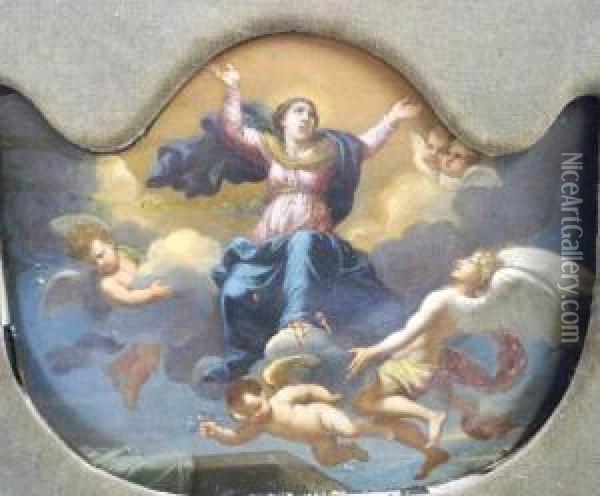 The Assumption Of Thevirgin Oil Painting - Annibale Carracci
