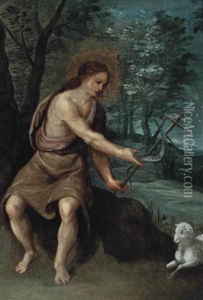 Saint John The Baptist Oil Painting - Denys Calvaert