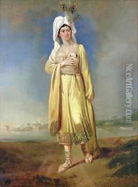 Princess Caraboo of Javasu (Mary Baker) Oil Painting - Edward Bird