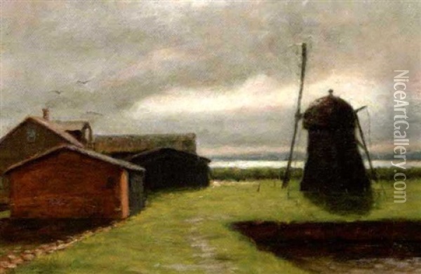 Efter Stormen, Falster Oil Painting - Peter Vilhelm Ilsted