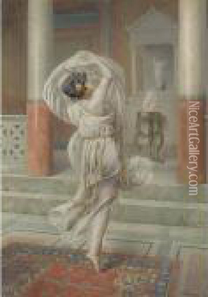 The Veil Dancer Oil Painting - Francesco Ballesio