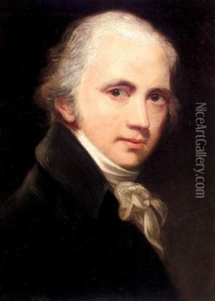Portrait Of The Artist Oil Painting - Sir William Beechey