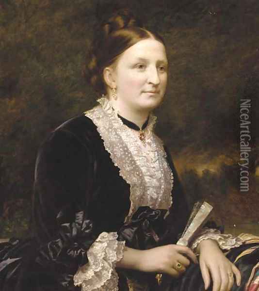 Portrait of Mrs Henry Illingworth Oil Painting - Richard Buckner