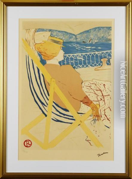 Dam Idacksstol Oil Painting - Henri De Toulouse-Lautrec