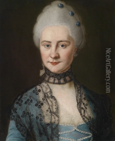 Bildnis Der Erzherzogin Maria Josepha, Prinzessin Von Bayern (1739-1767), Zweite Gemahlin Kaiser Josephs Ii Oil Painting - Jean Etienne Liotard