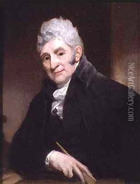 Portrait of Joseph Nollekens (1737-1823) Oil Painting - Sir William Beechey