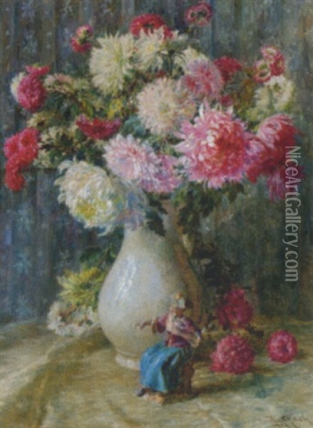 Blumenstraus Oil Painting - Emil Czech