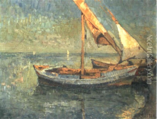 Barques A Martigues Oil Painting - Paul Leduc