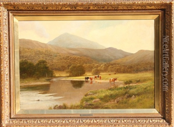 Watering Hole Oil Painting - Stephen E. Hogley