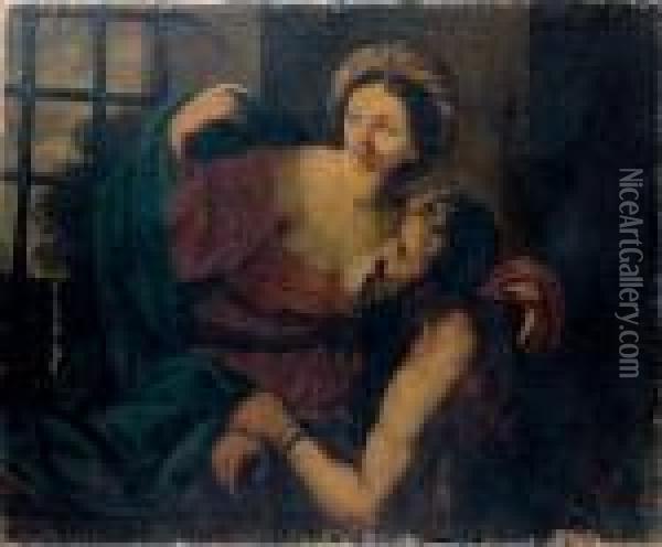 La Charite Romaine Oil Painting - Guido Reni