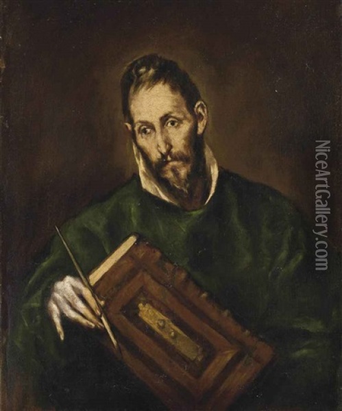 Saint Luke Oil Painting -  El Greco