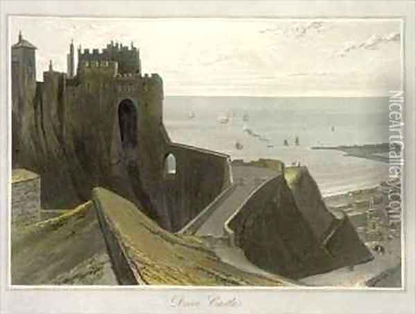 Dover Castle Oil Painting - William Daniell RA
