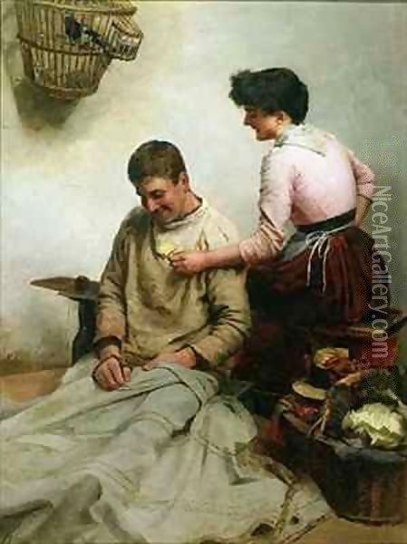 Marriage Oil Painting - Arthur Bateman