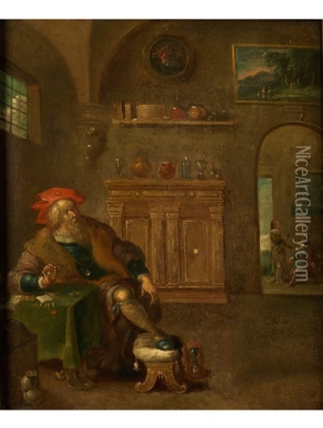 Der Pfandleiher Oil Painting - Pieter Jansz Quast