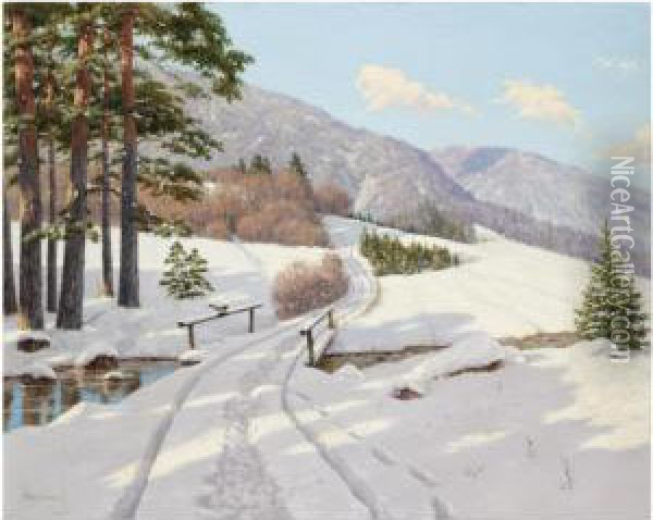 Early Sun In Dauphine Oil Painting - Boris Vasilievich Bessonov