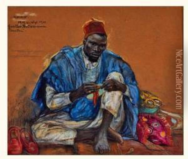 Foulbe Du Cameroun, Amadou Oil Painting - Anna Morstadt