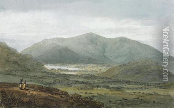 Skiddaw And Bassenthwaite Lake From Newlands, The Lake District,cumbria Oil Painting - Joseph Mallord William Turner