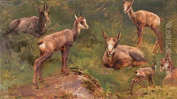 Goats Oil Painting - Rosa Bonheur