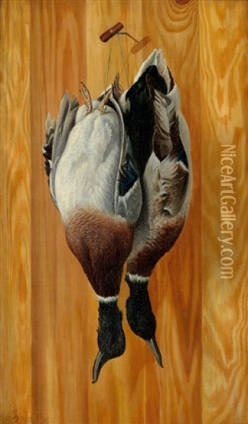 Mallard Ducks Of Montana Oil Painting - Grafton Tyler Brown