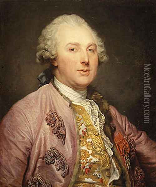 Charles Claude de Flahaut de La Billarderie Comte d Angiviller Oil Painting - Jean Baptiste Greuze