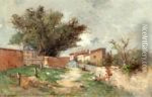 Chemin Oil Painting - Adolphe Appian