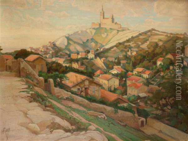 Banlieue De Marseille Oil Painting - Henri Rioux