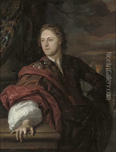 Portrait Of A Man Oil Painting - Carel de Moor