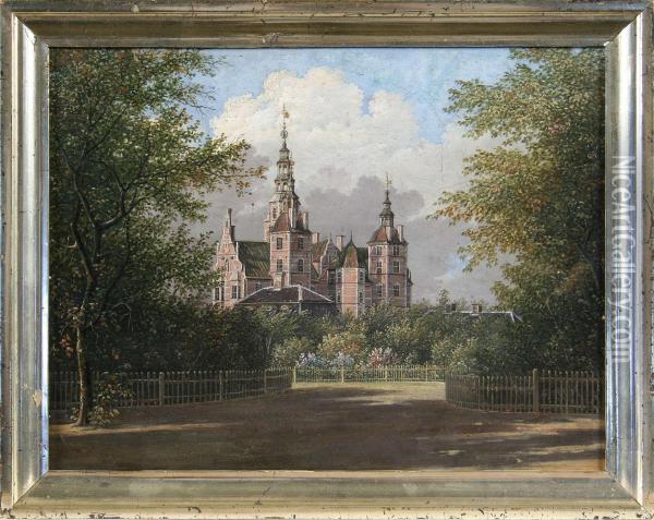 Rosenborgs Slott Oil Painting - Joachim Ludwig Bunsow