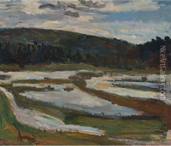 The Flood Oil Painting - Alexander Drevin