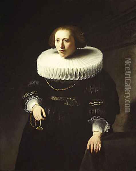 Portrait of a Woman 1632 Oil Painting - Harmenszoon van Rijn Rembrandt
