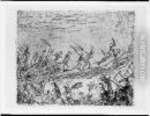 Cortege Infernal. 1886 (?). Oil Painting - James Ensor