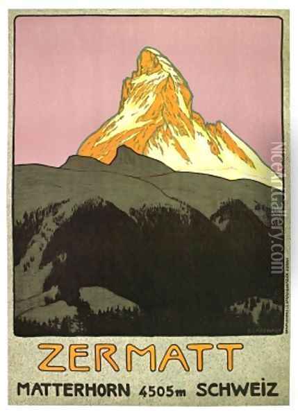 Zermatt Oil Painting - Emil Cardinaux