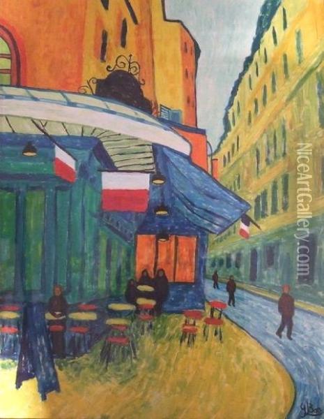 Les Etages, Saint-germain Oil Painting - Georges Le Mare