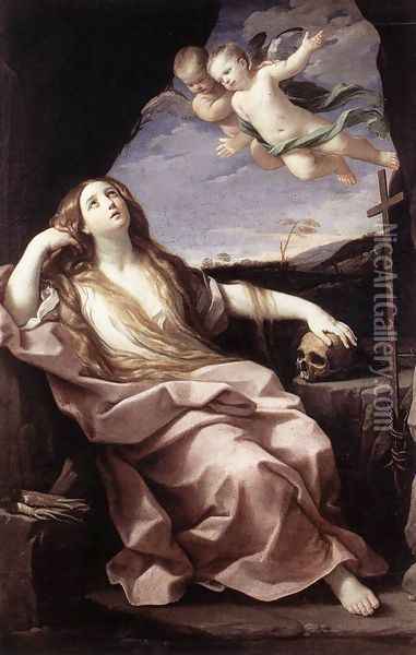 St Mary Magdalene 1633 Oil Painting - Guido Reni