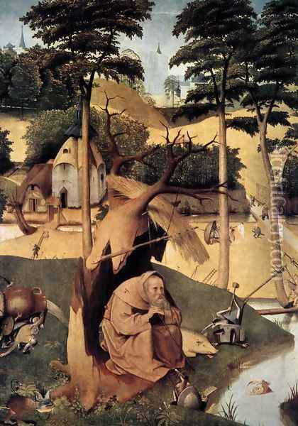 The Temptation of St Anthony Oil Painting - Hieronymous Bosch