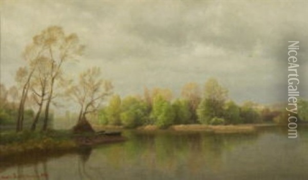 Mairegen Oil Painting - Johann Valentin Ruths