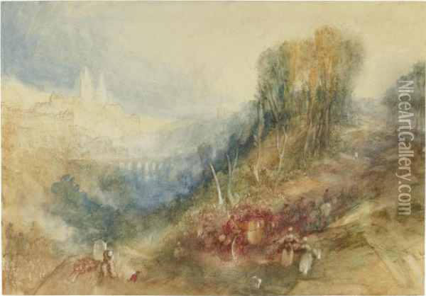 Lausanne From The West Oil Painting - Joseph Mallord William Turner